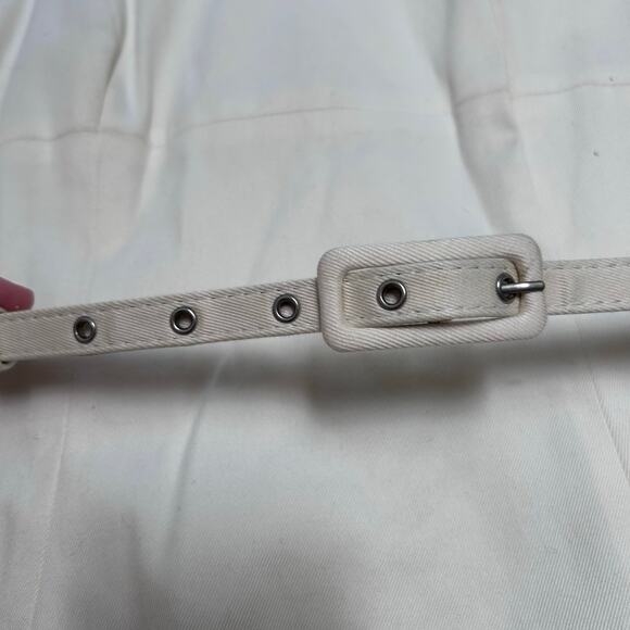 French Connection White Belted Shift Dress Size 8 - Picture 5 of 5